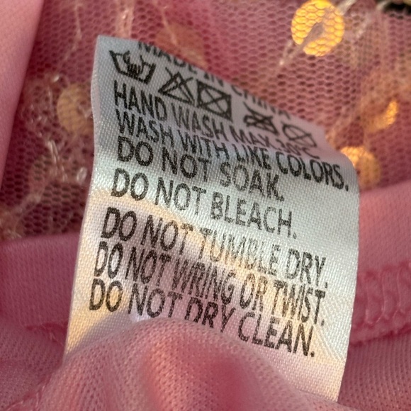 Double Crazy Pink Sequin Baby Shower Special Occasion Party Mini dress size 1X - Picture 12 of 13